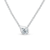 LU Droplet Diamond Pendant - Dracakis Jewellers
